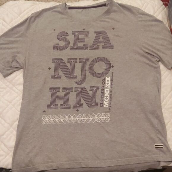 Sean Jean Vintage 2XL Grey Short Sleeve Tee 90s Y2K - Picture 1 of 6